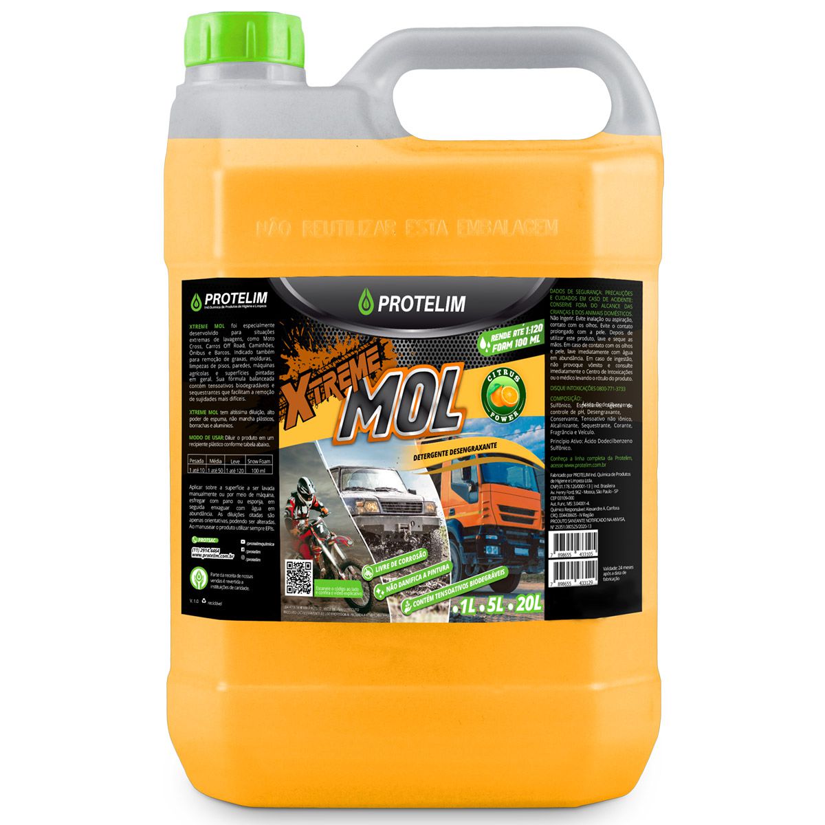 Xtreme Mol Degreasing Detergent 5 Liters Protelim