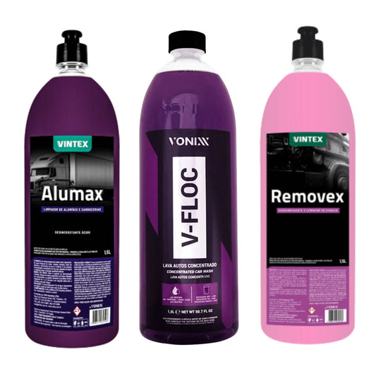 V-floc Shampoo + Alumax + Removex For Vonixx Chassis