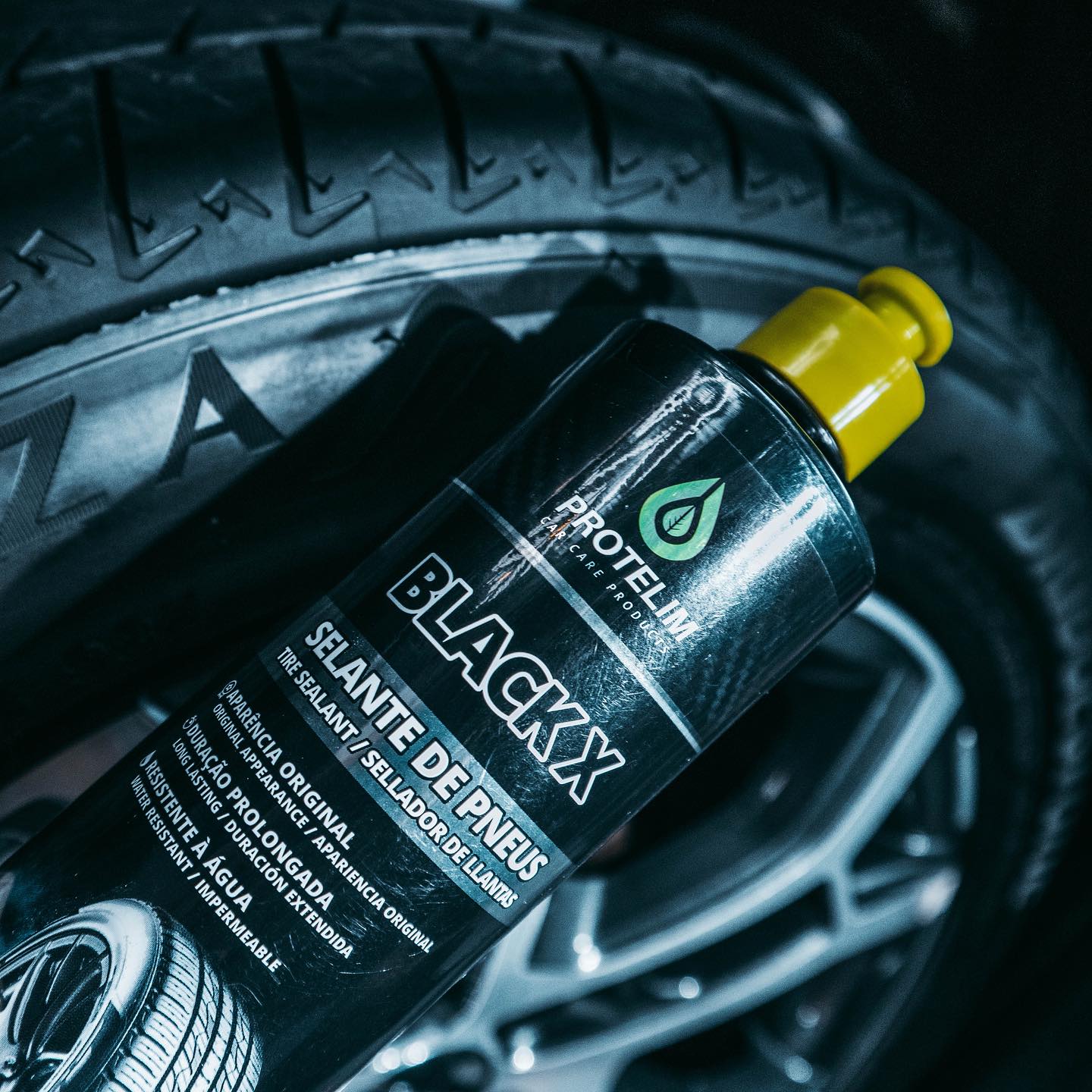 Selante Para Pneus Black X 500g Protelim