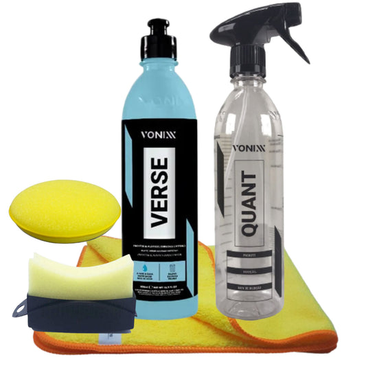 Kit Verse 500ML Vonixx + Pulverizador Quant + Flanela + Aplicadores
