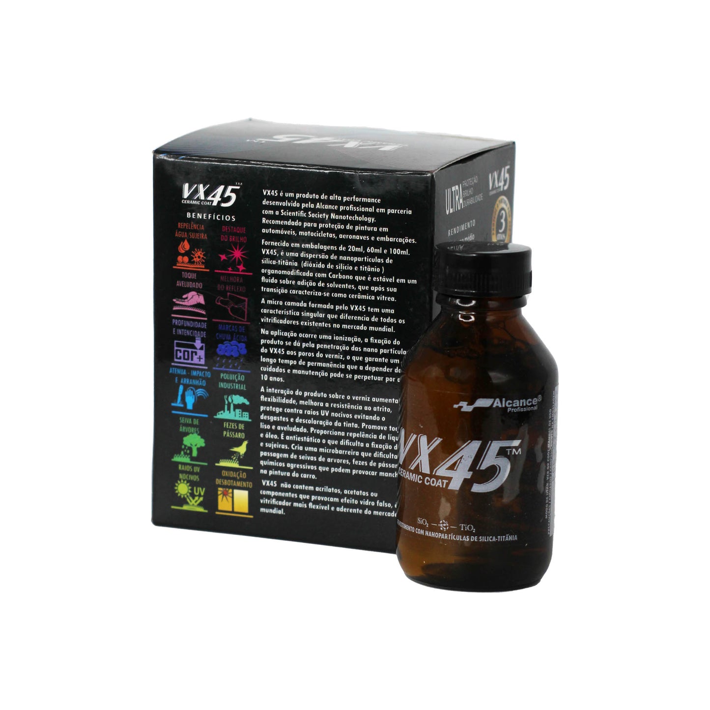 Vitrificador de Pintura VX45 Ceramic Coat 60ml Alcance