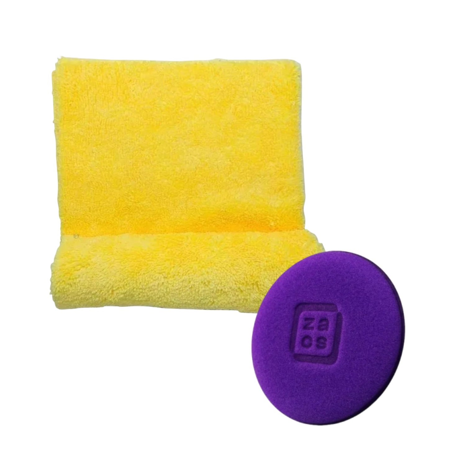 40x60cm Flannel Laser Cut Autoamerica + 9.5cm x 2cm Foam Applicator Zacs 