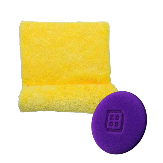 40x60cm Flannel Laser Cut Autoamerica + 9.5cm x 2cm Foam Applicator Zacs 