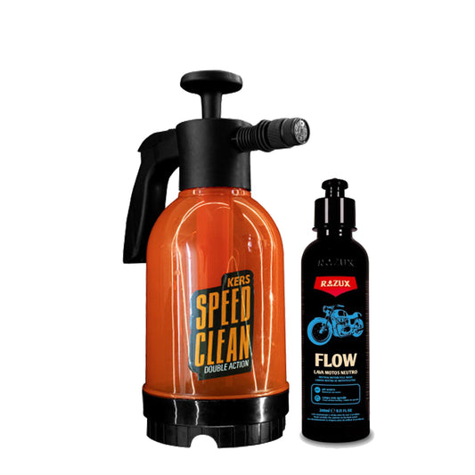 Pulverizador Manual Speed Clean Double Action com Shampoo Flow 240ml Razux