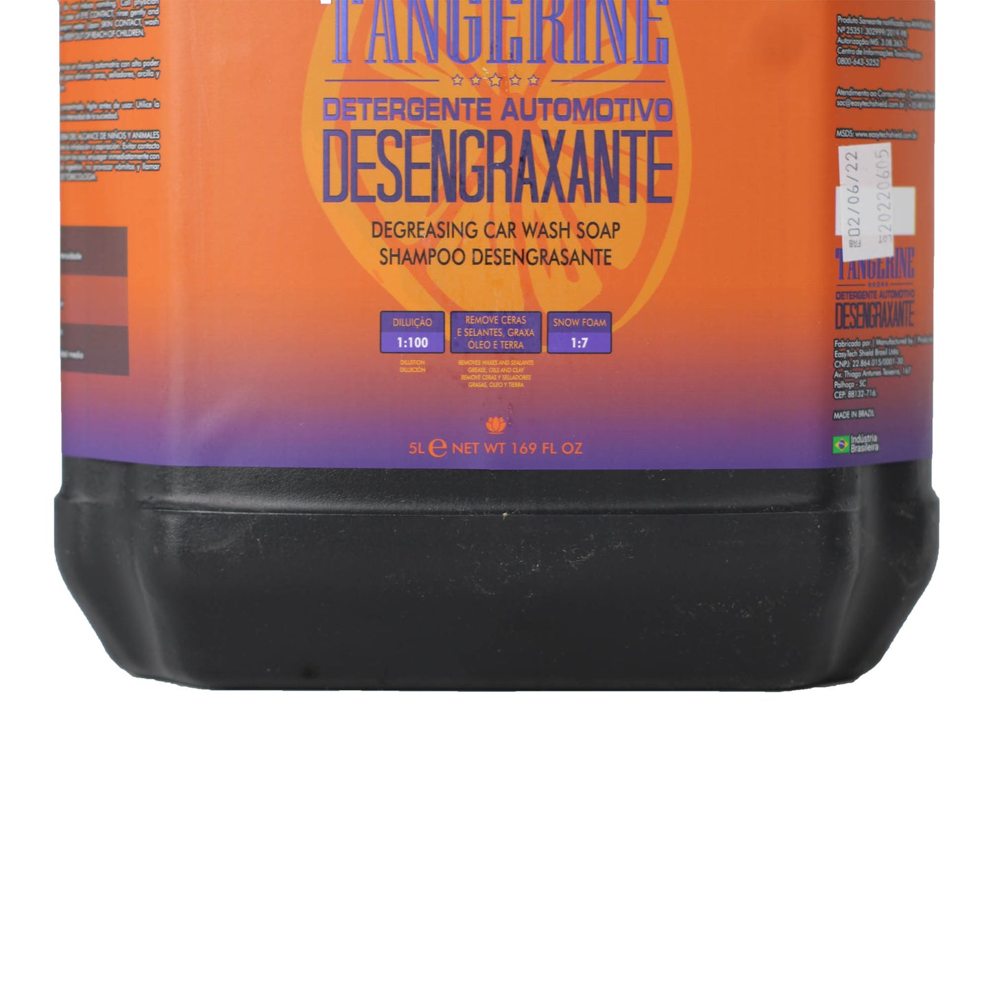 Shampoo Desengraxante 1-100 Tangerine 5 Litros EasyTech