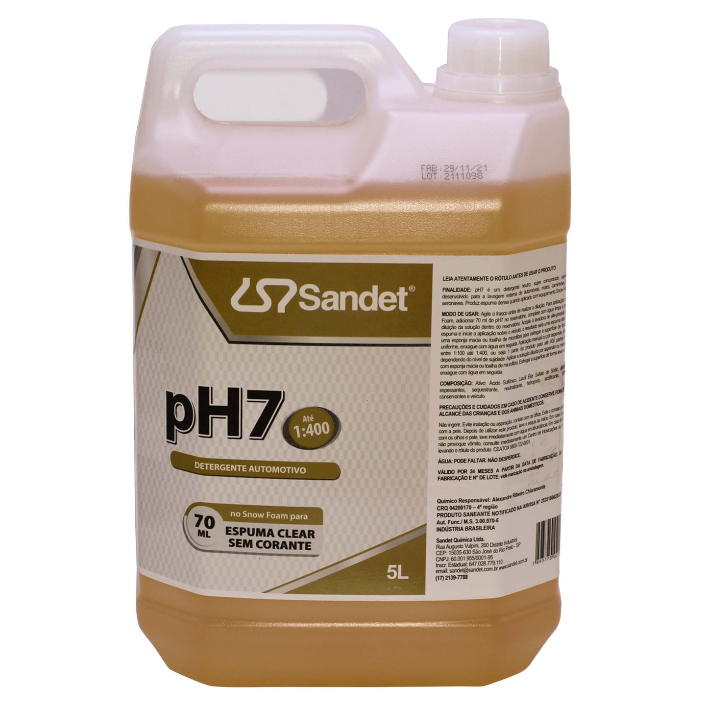 Q Automotive Detergent PH7 5 Liters Sandet