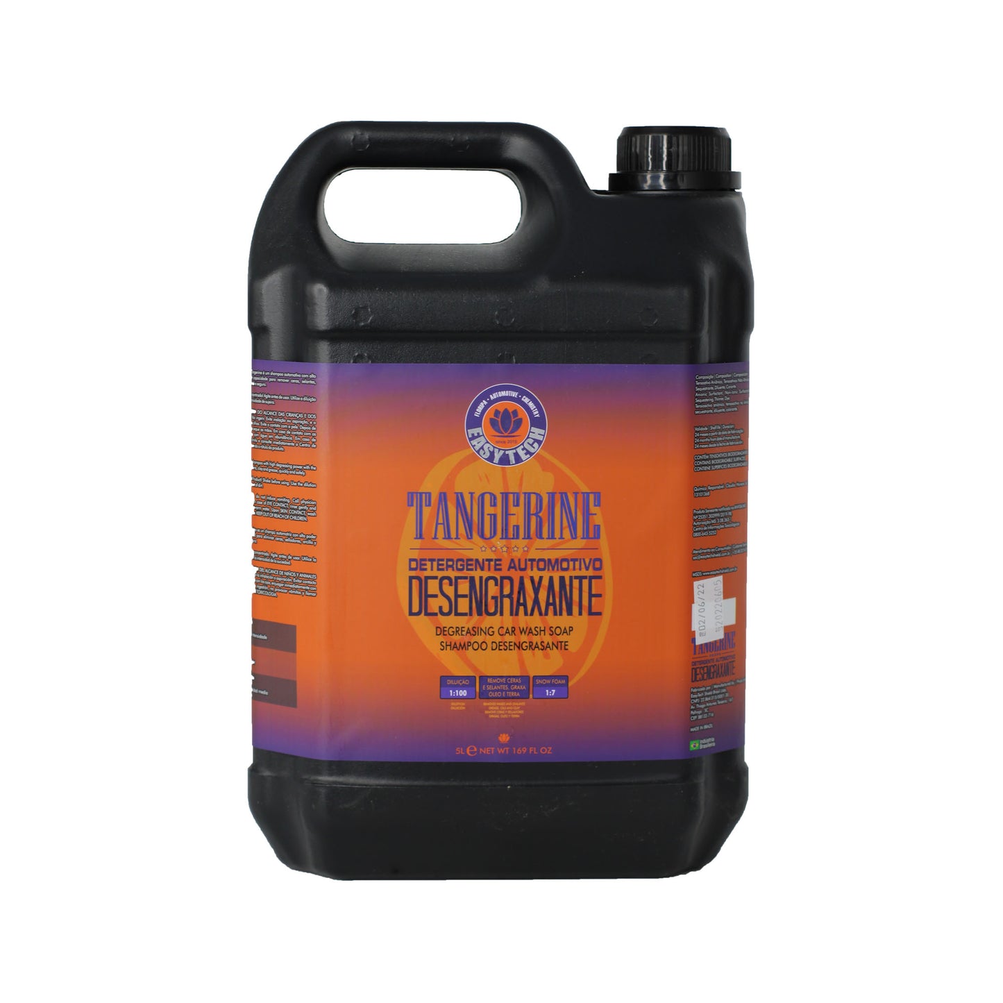 Shampoo Desengraxante 1-100 Tangerine 5 Litros EasyTech